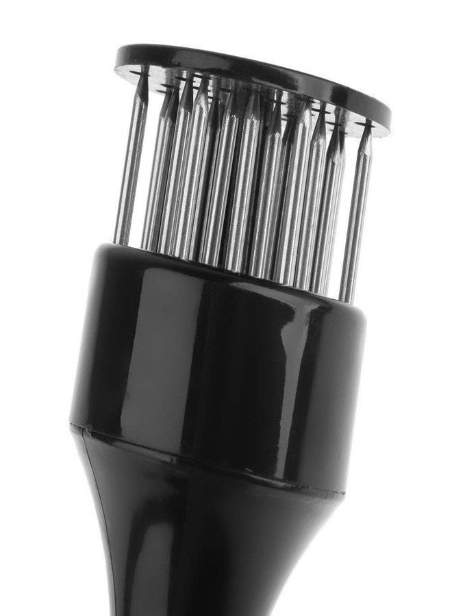 Gnanex مطرقة لحم من غنانكس مزودة بشوكات إبرية من الفولاذ المقاوم للصدأ (أسود) - Image 2